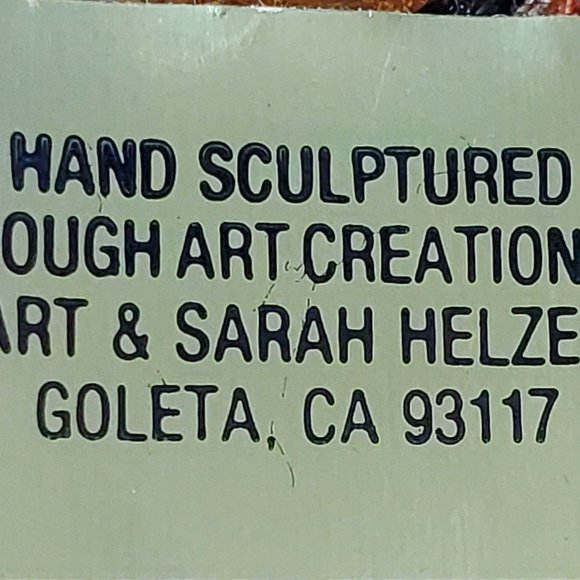 "Ute Football" Player Hand-Sculptured Dough Art Christmas Ornament - Picture 5 of 6